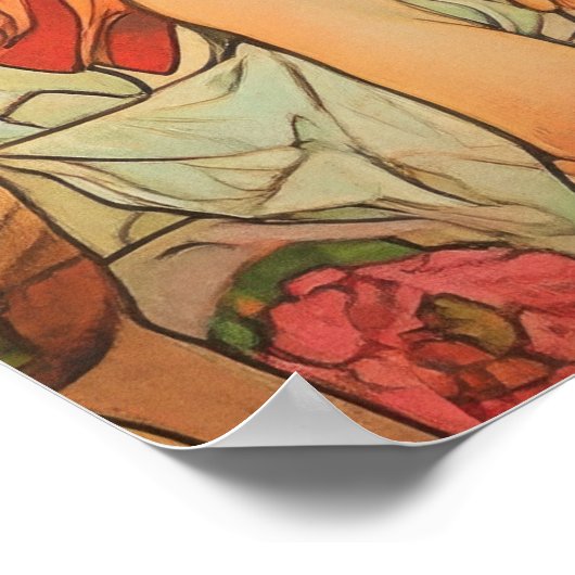 Alphonse Mucha ポスター (角)