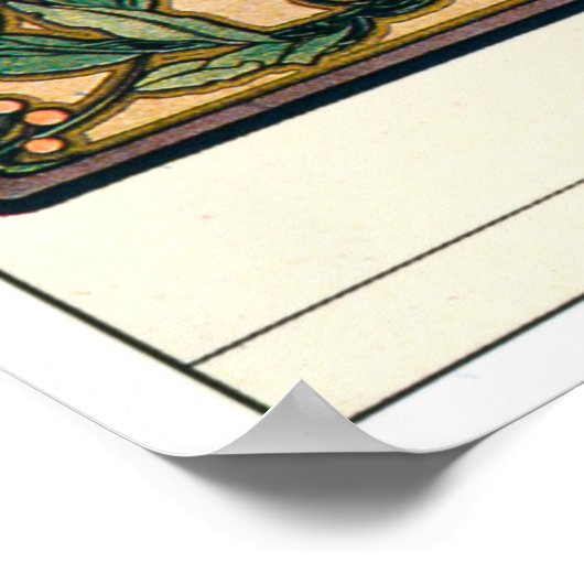 Alphonse Mucha ポスター (角)