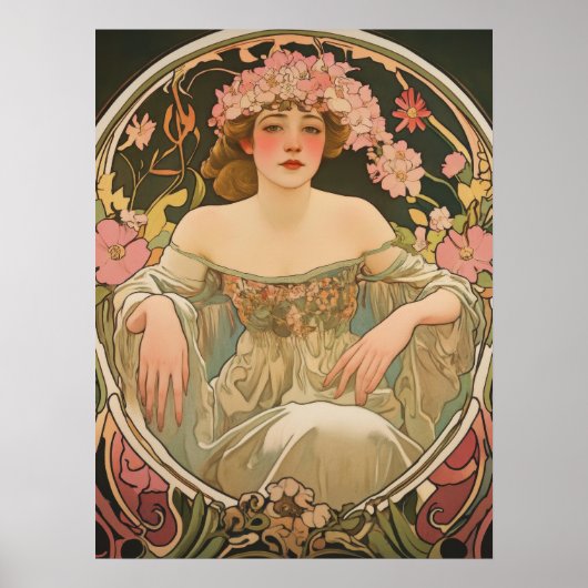 Alphonse Mucha ポスター (正面)