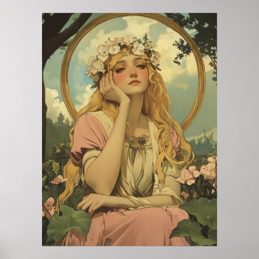 Alphonse Mucha ポスター (正面)