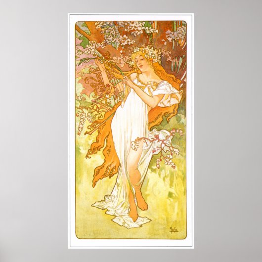 Alphonse Mucha ポスター (正面)