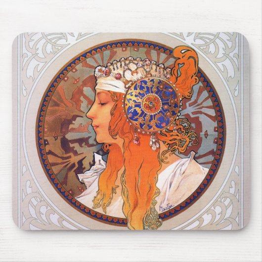 Alphonse Mucha マウスパッド (正面)