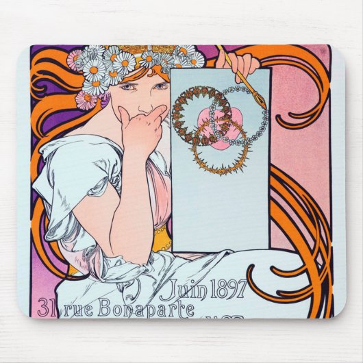 Alphonse Mucha マウスパッド (正面)