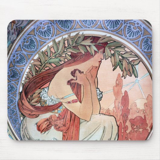 Alphonse Mucha マウスパッド (正面)