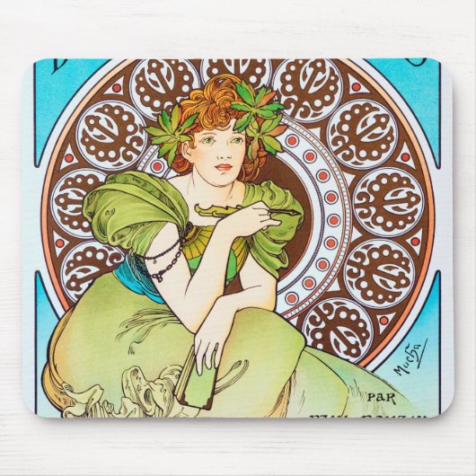Alphonse Mucha マウスパッド (正面)