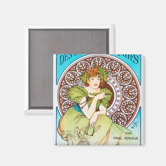 Alphonse Mucha マグネット (正面/裏面)