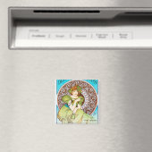 Alphonse Mucha マグネット (インサイチュ (食洗機))