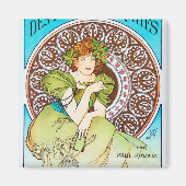 Alphonse Mucha マグネット (正面)