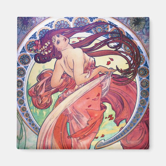 Alphonse Mucha マグネット (正面)