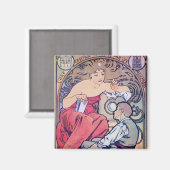 Alphonse Mucha マグネット (正面/裏面)