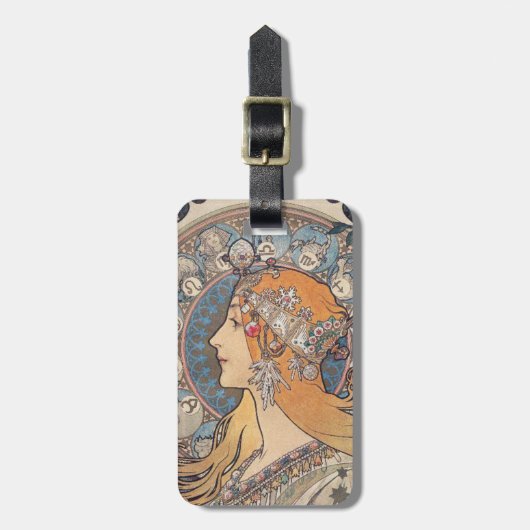 “Alphonse Mucha” ラゲッジタグ (正面縦)