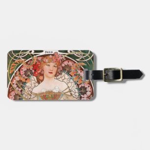 Alphonse Mucha ラゲッジタグ