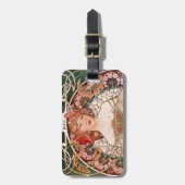 Alphonse Mucha ラゲッジタグ (正面縦)