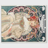Alphonse Mucha ラッピングペーパー (フラット)