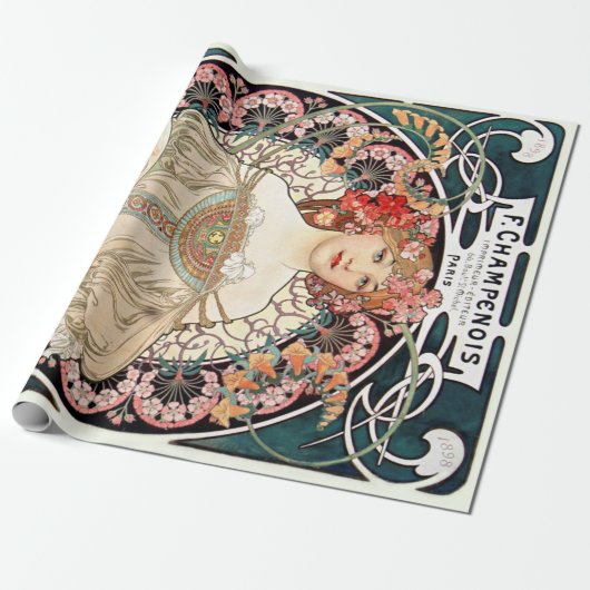 Alphonse Mucha ラッピングペーパー (アンロールド)