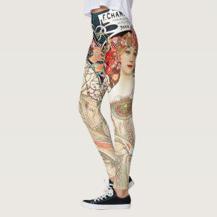 Alphonse Mucha レギンス