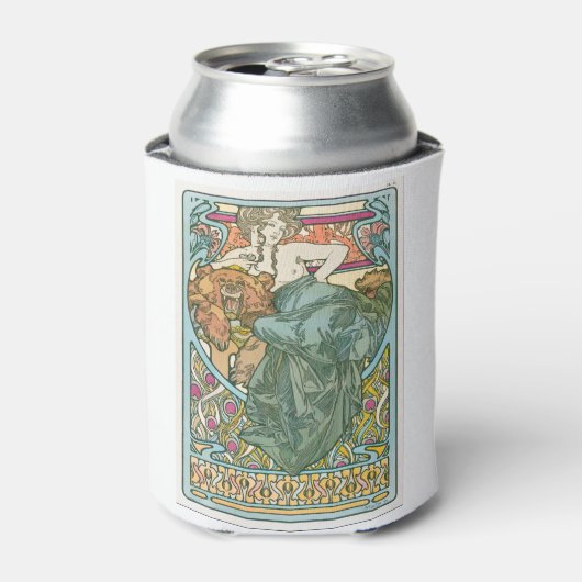Alphonse Mucha 缶クーラー (缶正面)