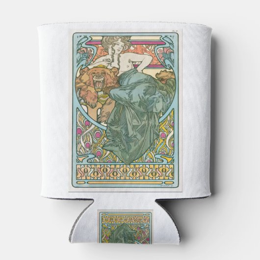 Alphonse Mucha 缶クーラー (裏面)