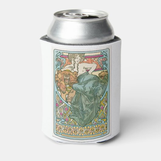 Alphonse Mucha 缶クーラー (缶裏面)