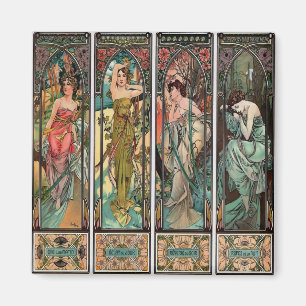 Alphonse Mucha art, art nouveau,vintage,females マグネット