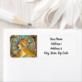 Alphonse Mucha Art Nouveau Zodiac ラベル (インサイチュ)