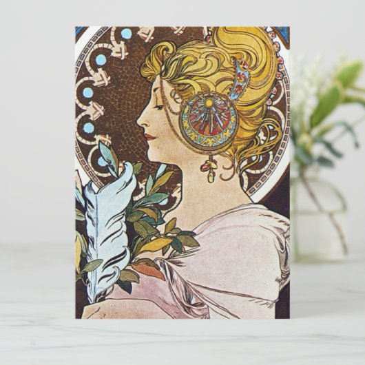 Alphonse Mucha Artwork 招待状 (スタンド正面)