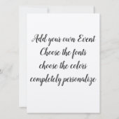 Alphonse Mucha Artwork 招待状 (裏面)