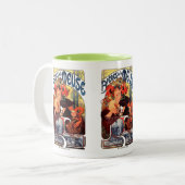 Alphonse Mucha , Bières de la Meuse , 1897 ツートーンマグカップ (正面左)