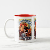 Alphonse Mucha , Bières de la Meuse , 1897 ツートーンマグカップ (左)