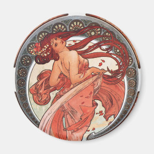 Alphonse Mucha Dance 1898 Art Nouveau Vintage マグネット