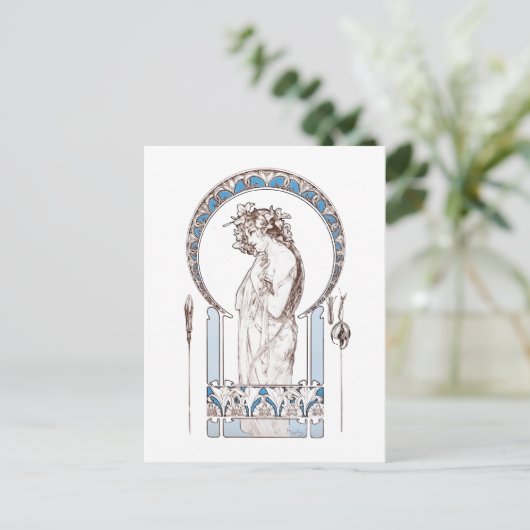 Alphonse Mucha - Documents Decoratifs (1901) card ポストカード (スタンド正面)