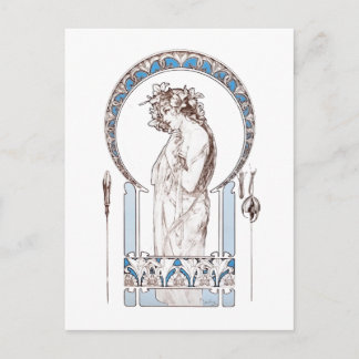 Alphonse Mucha - Documents Decoratifs (1901) card ポストカード