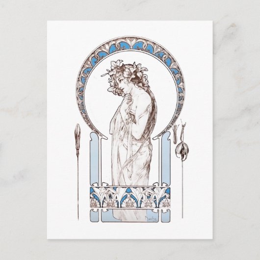 Alphonse Mucha - Documents Decoratifs (1901) card ポストカード (正面)