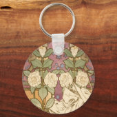 Alphonse Mucha Elegant Art Nouveau Stars Camellia  キーホルダー (正面)