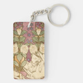 Alphonse Mucha Elegant Art Nouveau Stars Camellia キーホルダー (裏面)