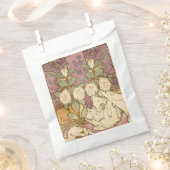 Alphonse Mucha Elegant Art Nouveau Stars Camellia フェイバーバッグ (クリップ留めされた状態)