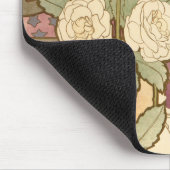 Alphonse Mucha Elegant Art Nouveau Stars Camellia  マウスパッド (コーナー)