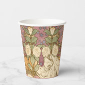 Alphonse Mucha Elegant Art Nouveau Stars Camellia  紙コップ (正面)