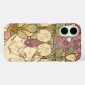 Alphonse Mucha Elegant Art Nouveau Stars Camellia  Case-Mate iPhoneケース (裏面 (横))