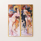 Alphonse Mucha - Four Seasons ジグソーパズル (縦)
