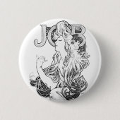 Alphonse Mucha JOB ISOGS 缶バッジ (正面)