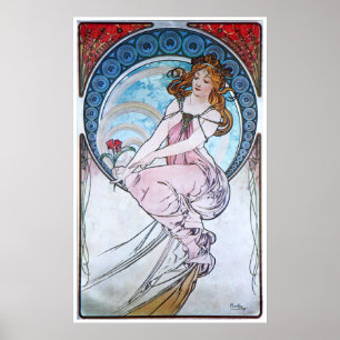 Alphonse Mucha. La Peinture/Painting, 1898 ポスター