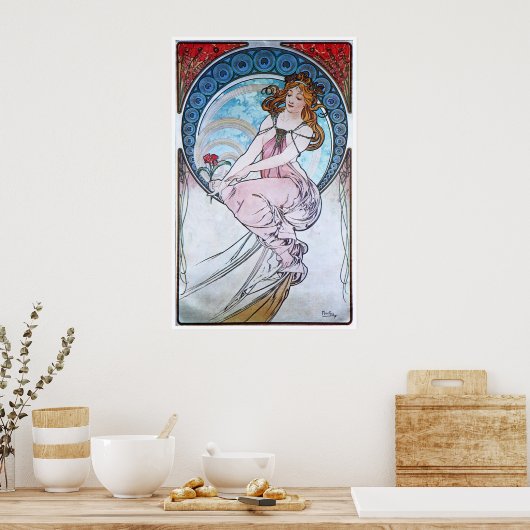 Alphonse Mucha. La Peinture/Painting, 1898 ポスター (キッチン)