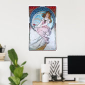 Alphonse Mucha. La Peinture/Painting, 1898 ポスター (ホームオフィス)