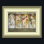 Alphonse Mucha Les Saisons Poster 16 x 20 ポスター<br><div class="desc">Beautiful Art Nouveau Poster of Les Saisons by  Alphonse Mucha  16 x 20</div>