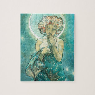 Alphonse Mucha Moonlight Clair De Lune Art Nouveau ジグソーパズル