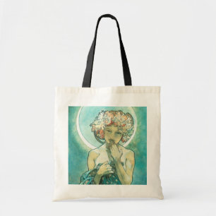 Alphonse Mucha Moonlight Clair De Lune Art Nouveau トートバッグ