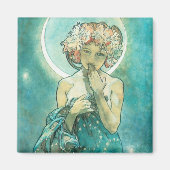Alphonse Mucha Moonlight Clair De Lune Art Nouveau マグネット (正面)