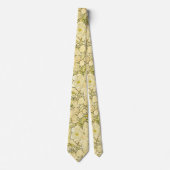 Alphonse Mucha Peonies Art Nouveau Floral Pattern ネクタイ (正面)