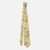 Alphonse Mucha Peonies Art Nouveau Floral Pattern ネクタイ (裏面)